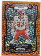 2023 Panini Prizm Orange Disco Drue Tranquill #156 CHIEFS