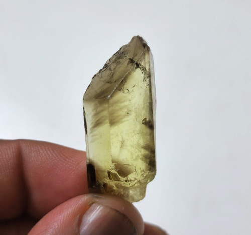 Glowing Lemon Bio Quartz Raw 47.45 Crt 39x16x10 MM Loose Gemstone For Jewelry - Picture 5 of 6