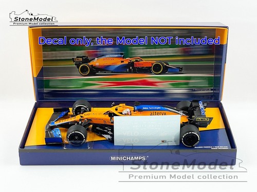 Decal for 1:18 Mclaren F1 MCL35M Italy 2021 Norris Ricciardo MINICHAMPS & Spark - Picture 3 of 12