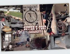 Postcard Sutters Fort Sacramento California USA