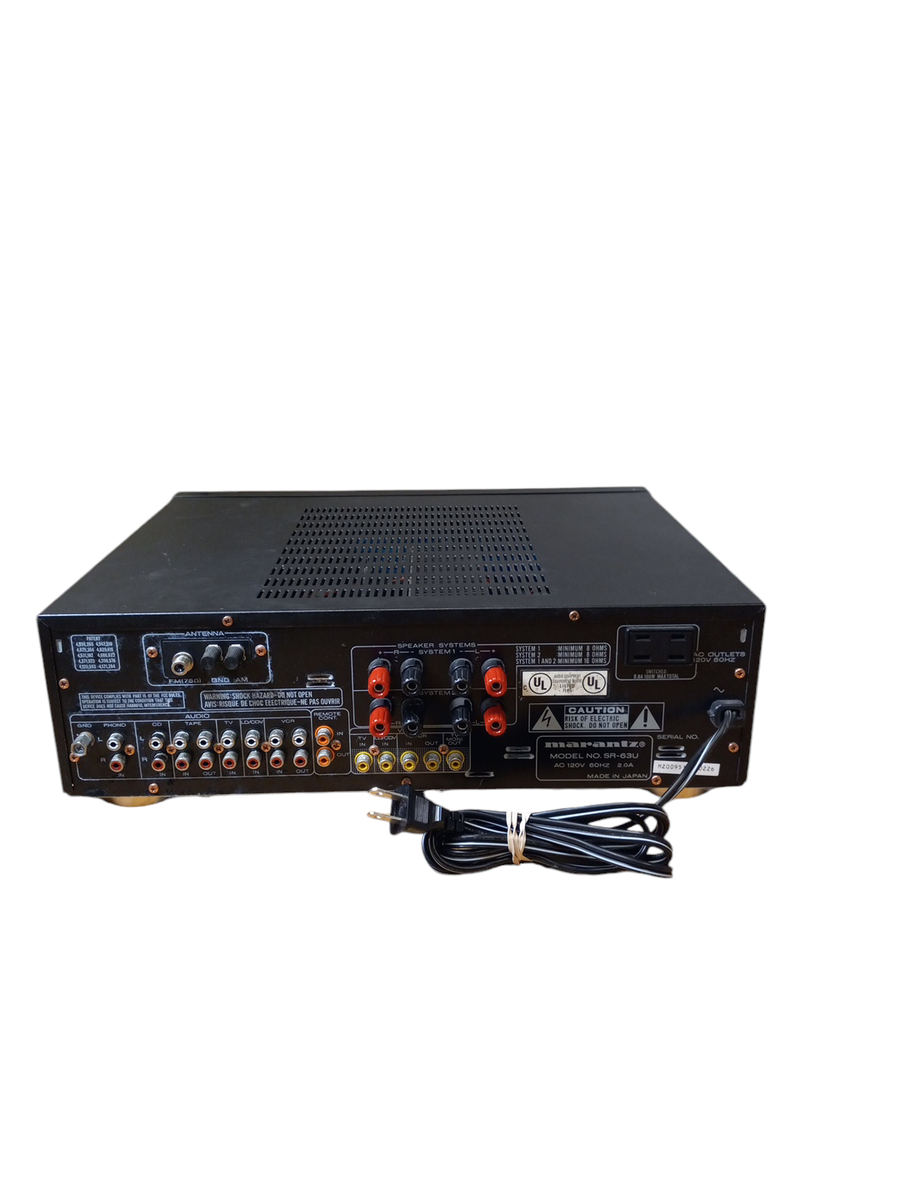 Marantz SR-63U AV Stereo Receiver tested working great | eBay