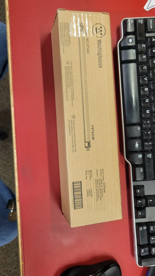 Qty 2 Westinghouse F8T5/CW 8W 12" Fluorescent Tube Light Bulbs Cool White New - Image 3 of 3