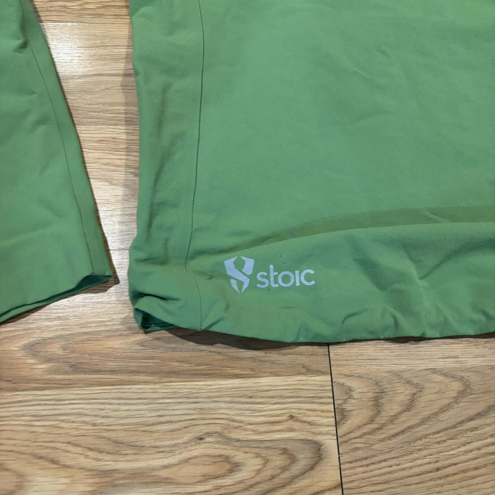 Stoic Shell Jacket Lightweight Solid Green Full Z… - image 10