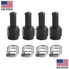 AN6 Straight -6AN Female to 5/16" 3/8" Swivel Hose Barb Fitting Adapter 4PCS