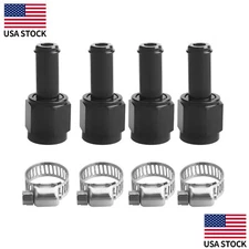 AN6 Straight -6AN Female to 5/16" 3/8" Swivel Hose Barb Fitting Adapter 4PCS