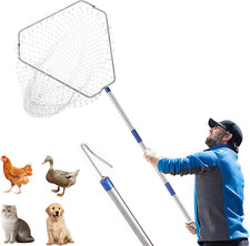 Chicken Catching Net ,Chicken Catcher Leg Hook , Extendable from 33" to 75.5" Ma