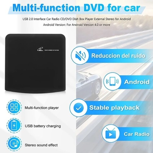 USB Car Stereo DVD Player for Laptops Desktops with Multiple Connection Methods - Afbeelding 5 van 8