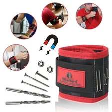 Magnetic Wristband Armband with Strong Magnets for Holding Screws, Nails, Bolts