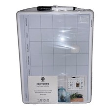 U Brands Magnetic Monthly Calendar Whiteboard, 11 x 14 , White Frame, 260U New