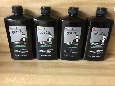 4 Bottles Got2b Phenomenal Thickening Shampoo, 16.9 Ounces Each Got 2 B