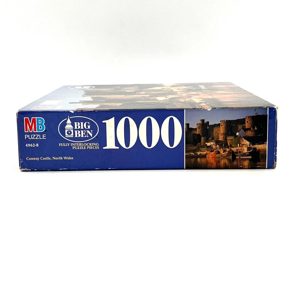 MB Big Ben 1000-Piece Puzzle Conway Castle North Wales Fully Interlocking Pieces - Image 4 of 4