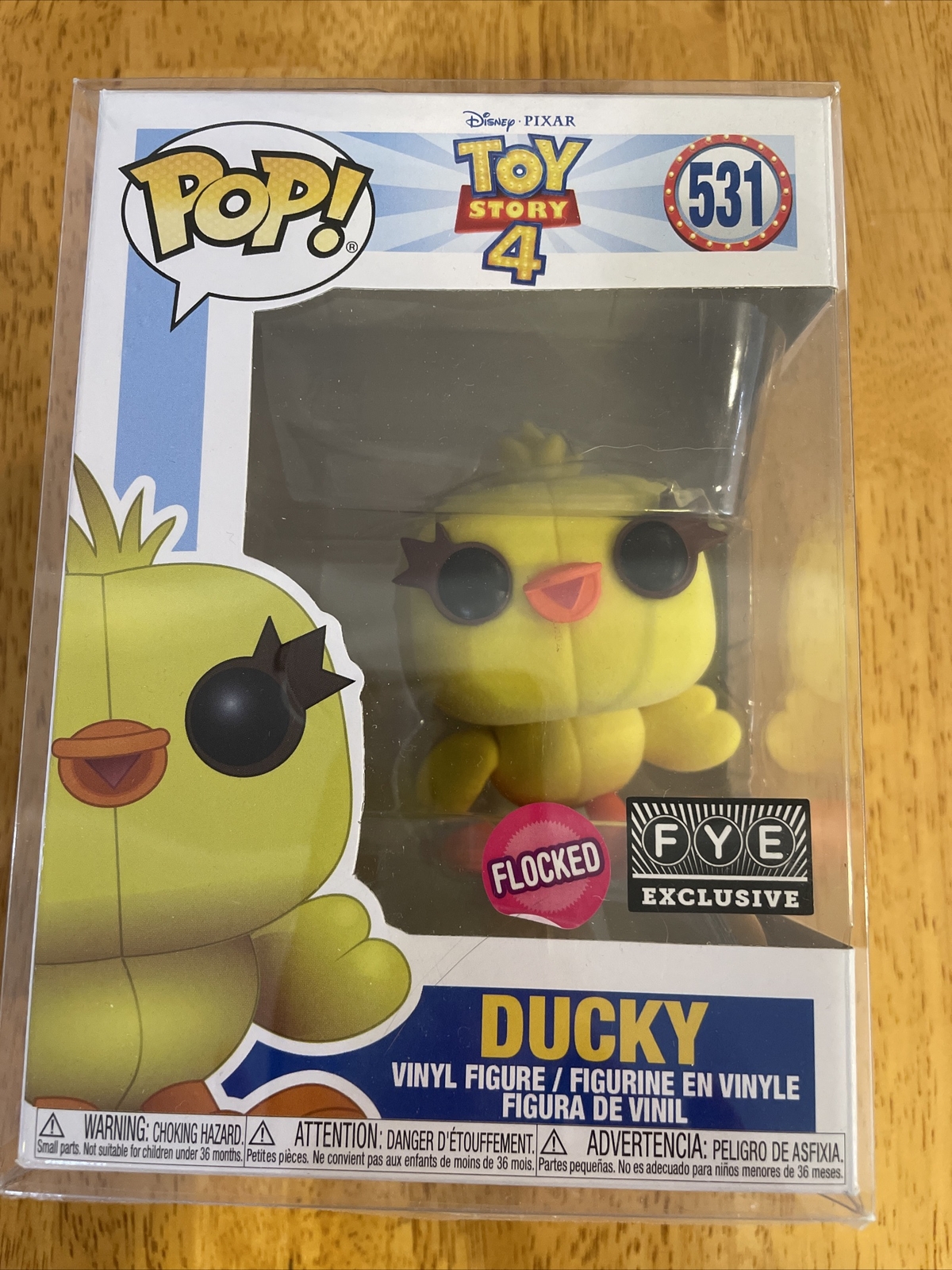 Funko Pop Ducky #531 Disney Pixar Toy Story Flocked Vinyl Figure w ...
