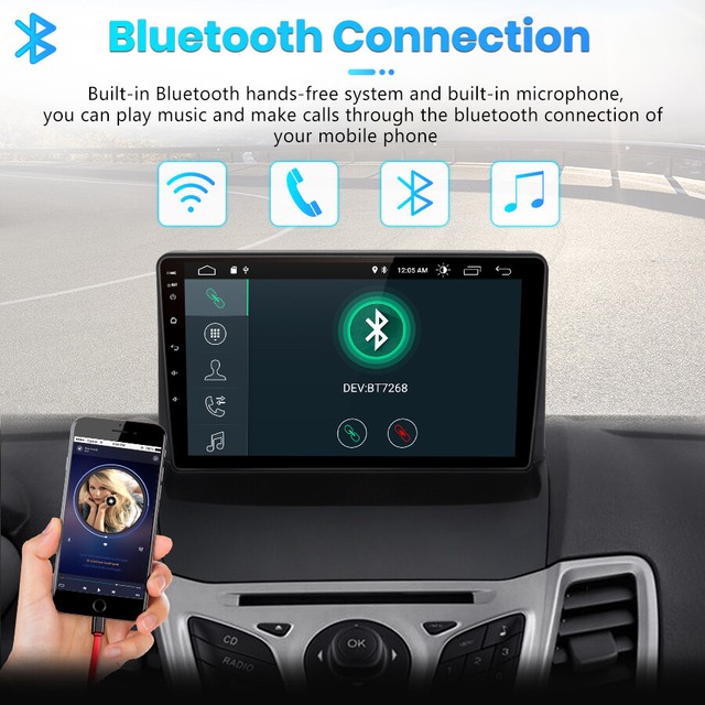 Android Car Radio for Ford Fiesta 20092011 GPS SAT NAV WiFi USB Das 2