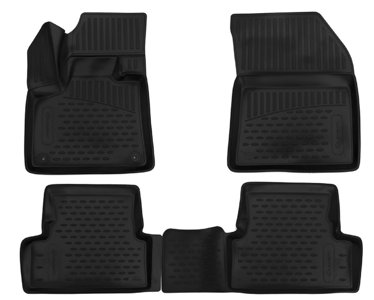 Tappetini Auto 3D In TPE Per Peugeot Expert II (2006-2016) | Set Premium Impermeabile E Antiscivolo OMAC
