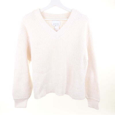 SAMSOE SAMSOE Pullover Strick Knit Polly Sea Salt Weiß Gr. M 38