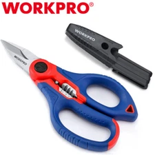 WORKPRO 6.4-INCH Professional Electrician Shears Stainless Electricians Scissors