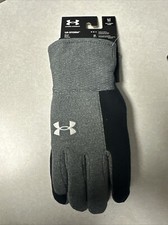 Under Armour Mens Touch Screen Storm Gloves Black/Pitch Gray Size: SMALL 1356695
