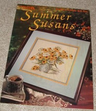 Leisure Arts 'Summer Susans' Counted Cross Stitch Pattern - New