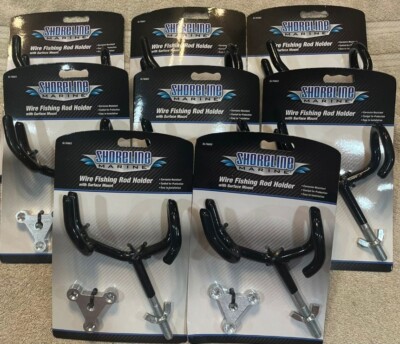 8X Shoreline Marine SL76663 Wire Rod Holder W/Mount New in