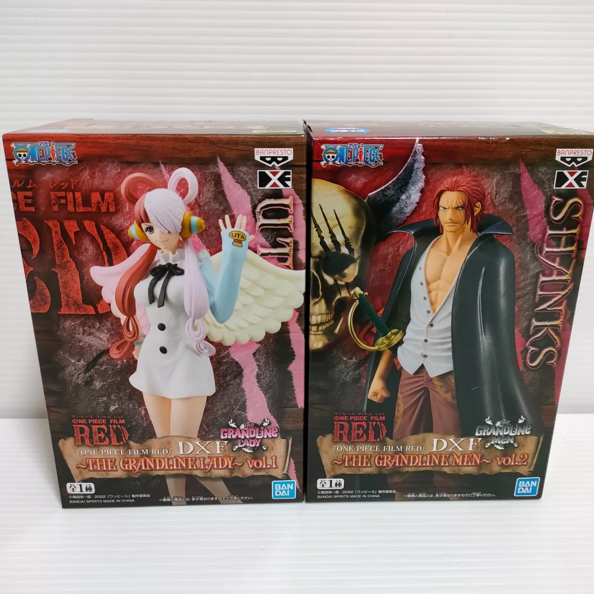 One Piece FILM RED Uta Shanks Figure Set of 2 DXF THE