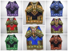 Mens Dashiki Shirts African Vintage Blouses Hippie Top WHOLESALE LOT 10 Pieces