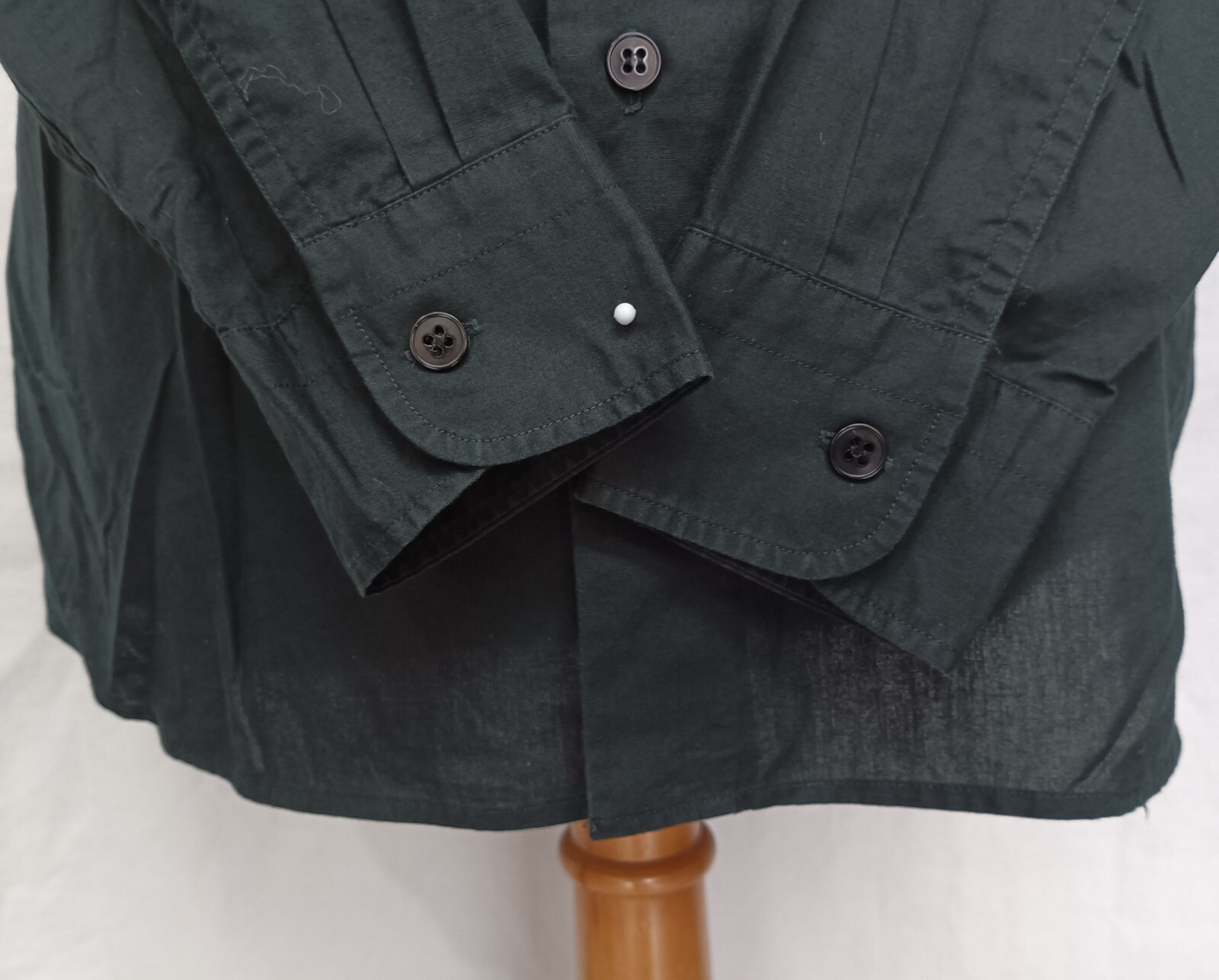 Agnes b Homme Lizard Logo Solid Black Cotton Men'… - image 7