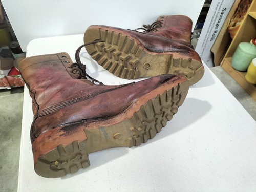 Military Broad Arrow Marked Leather Boots Highmark Allender Size 8 Australian AF - Picture 7 of 9