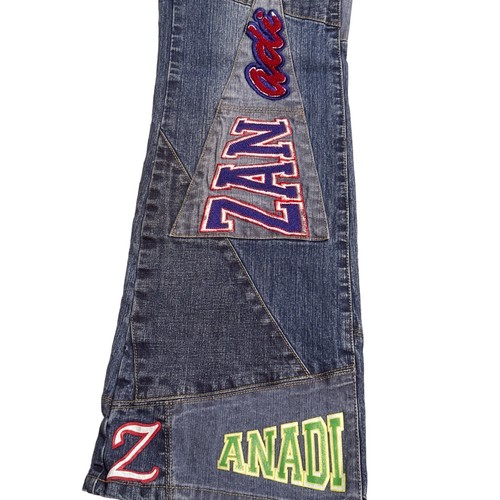 Vintage Zanadi 83 Patch Jeans NYC Dark Wash Size 9 - Picture 7 of 11