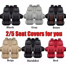 For Toyota Tacoma Car Seat Cover Full Set Leather 5-seats Front Rear Protectors For Toyota Tacoma Car Seat Cover Full Set Leather 5-seats Front Rear Protectors