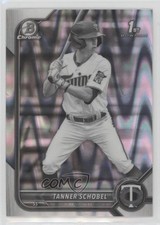 2022 Bowman Draft Chrome Black & White RayWave Refractor Tanner Schobel 01wi