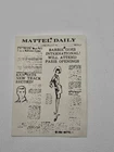 Rare Vintage Barbie Ken MATTEL DAILY NEWSPAPER Knit Hit Business Appointment