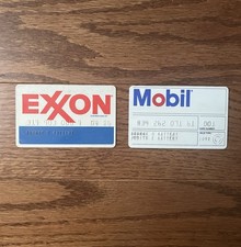 Vintage Exxon / Mobil Gas Credit Cards