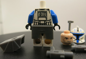 LEGO STAR WARS - Captain Rex - SW0314 - Phase 1 - Set 7869 - Excellent!