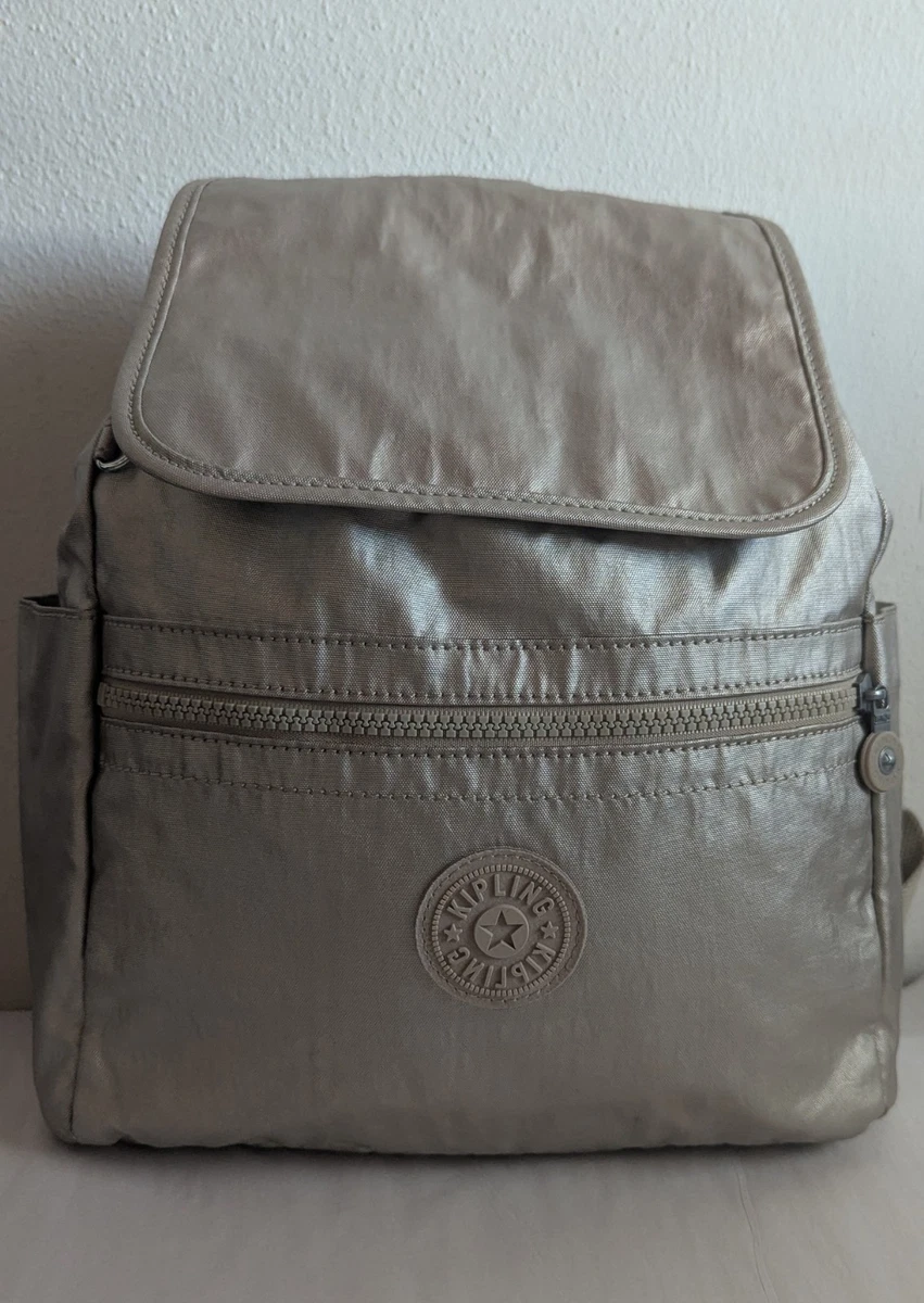 Kipling  Backpack Travel Carry On Metallic Taupe Unisex Women\'s Men Medium Seoul Extra Large Metallic 17 main image 3