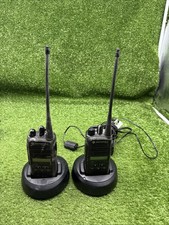 2x Motorola CP185 Two Way Radios UHF 435-480mhz 16Ch AAH03RDF8AA7AN.  H