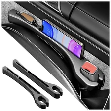 SSNNUU 2PCS Car Seat Gap Filler Organizer Phone Holder Prevent Falling Essential
