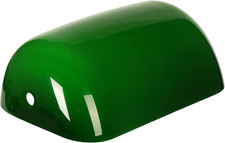 Green Glass Bankers Lamp Shade Replacement Cover,L22.5 W13.5