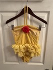 Disney Cruise Line Girls Belle Bathing Suit Red Flower Size 6 — photo 1