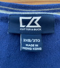 Cutter & Buck SMU Mustangs Blue Sweater Vest Cotton Pullover (3XB) ~ Golf/Casual — photo 4