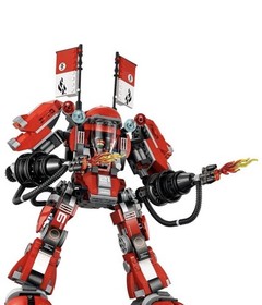 LEGO NINJAGO Movie Fire Mech 70615 Building Kit (944 Pieces) (a)