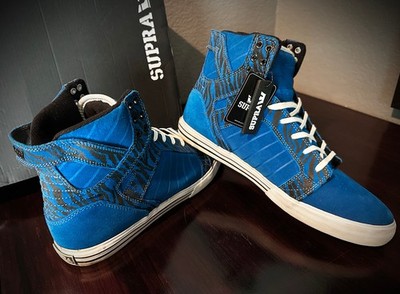 SUPRA Skytop MUSKA 001 / Size 11 / Tiger Striped / Blue / Shoes SUPRA Skytop MUSKA 001 / Size 11 / Tiger Striped / Blue / Shoes