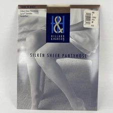Hillard & Hanson Mervyn's Silken Sheer Pantyhose Sheer To Waist Light Beige C