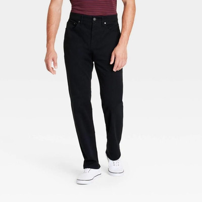 Goodfellow & Co 5-Pocket Pants Men's Black Fly Button & Zipper Straight Fit