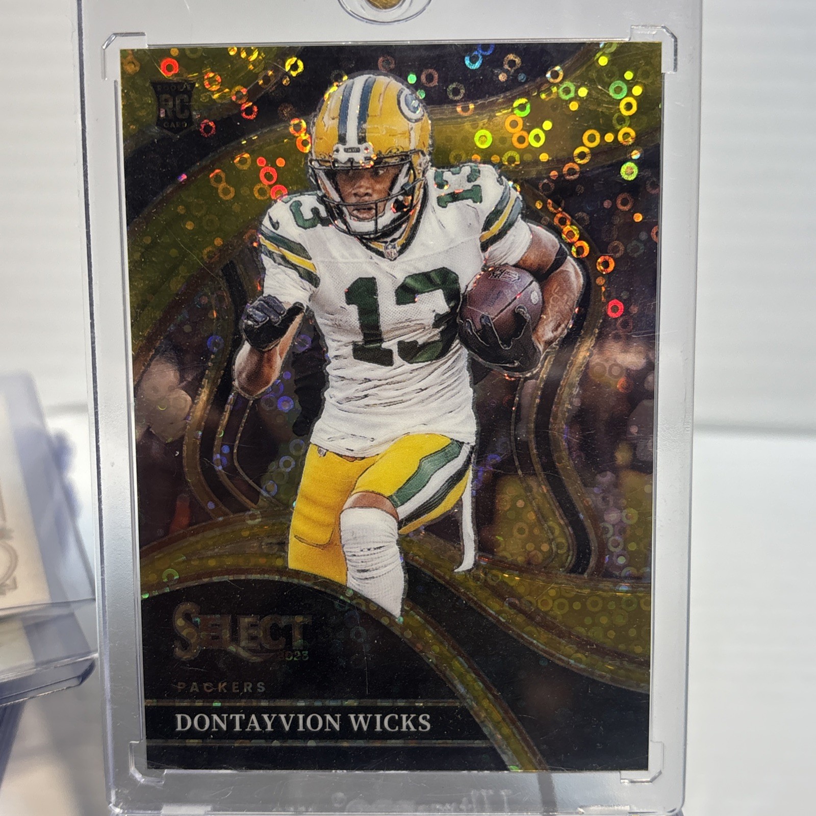 2023 Panini Select - Club Level Dontayvion Wicks #271 (RC) Gold Disco 6/10