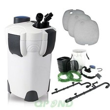 4-STAGE 9W UV AQUARIUM CANISTER FILTER 370 GPH FOR FRESH/SALT WATER UP TO 100GAL