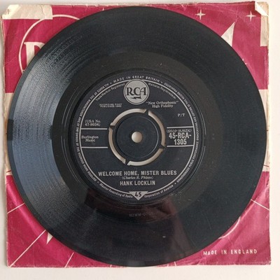 Hank Locklin -Welcome Home, Mister Blues / We're Gonna Go Fishin' 1962 RCA 1305