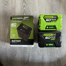 GreenWorks Pro 60V 2.0 Ah Lithium Battery LB602 2AH - 2 Batteries