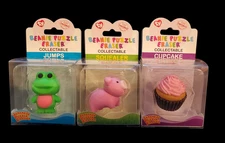 Collectable 2010 Discontinued Cute Iwako Japan Beanie Puzzle Eraser Frog Pig
