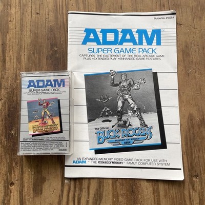 Buck Rogers Planet of Zoom Coleco Vision ADAM Super Game Pack w manual