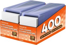 400 Card Sleeves Top Loaders for Cards,3"X4" Baseball Card Protectors Toploader